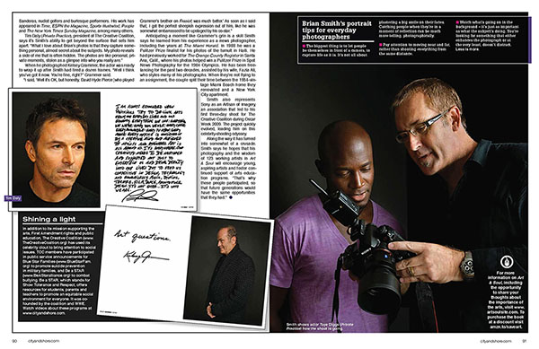 Art & Soul celebrity portrait photography in City and Shore magazine