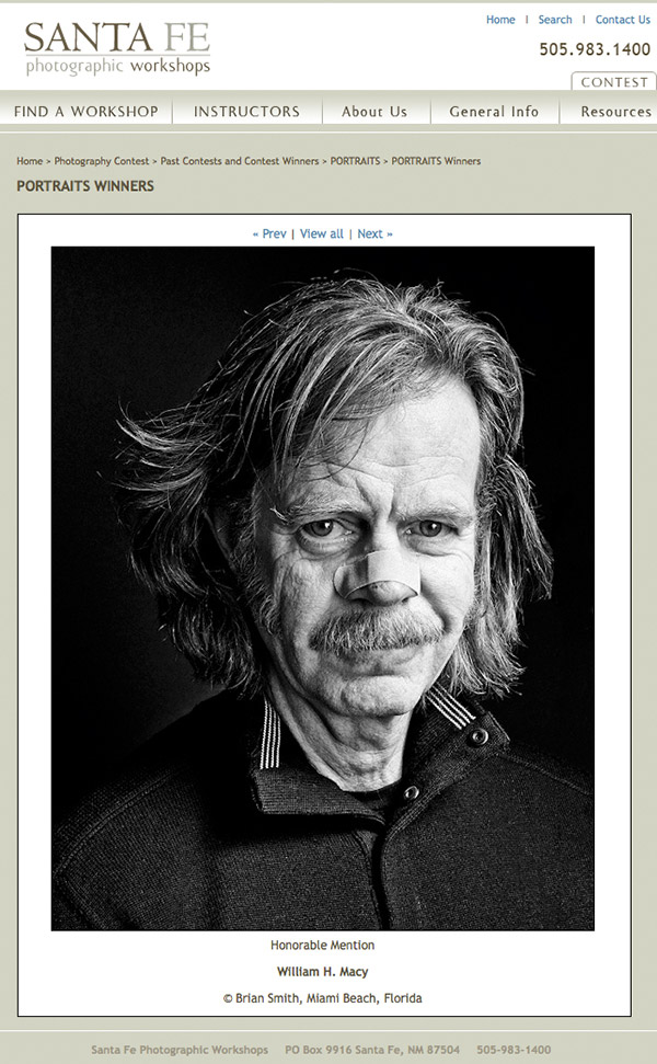 black and white portrait photography of actor William H Macy